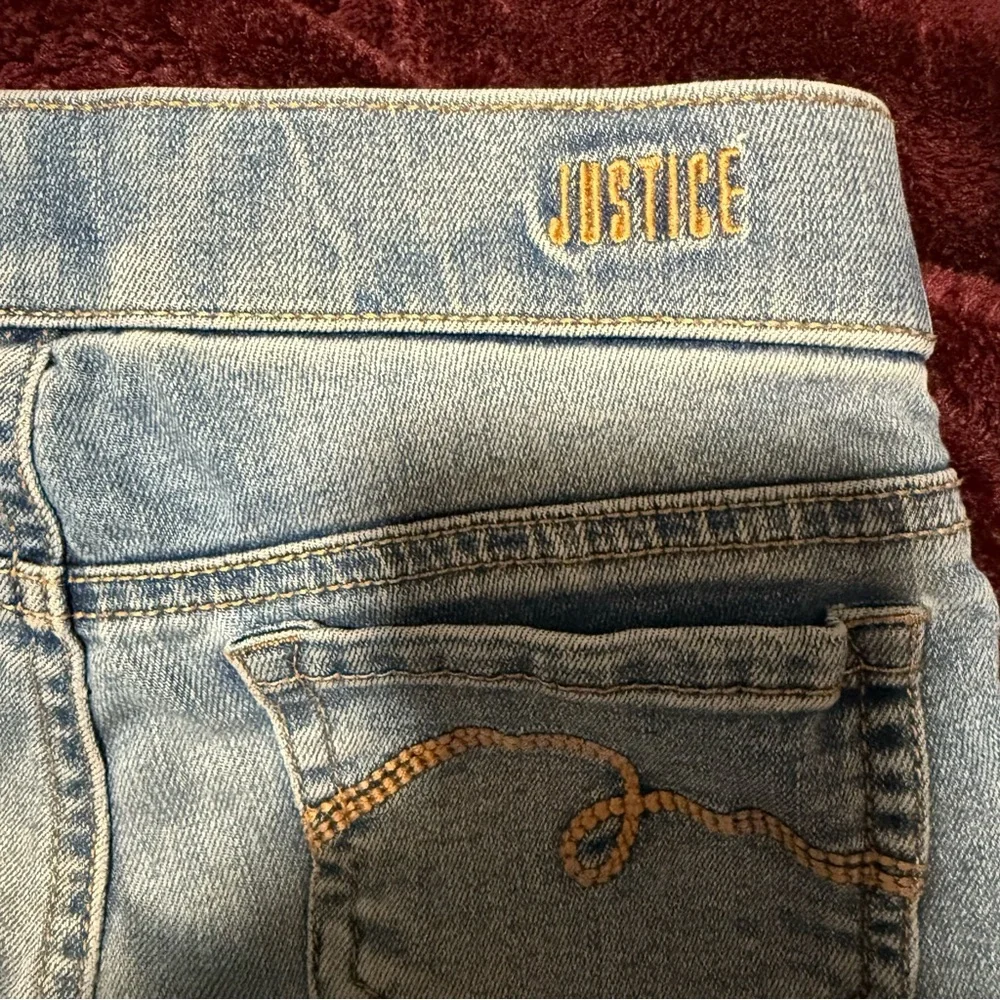 Justice Girls Light Blue Midrise Jeggings